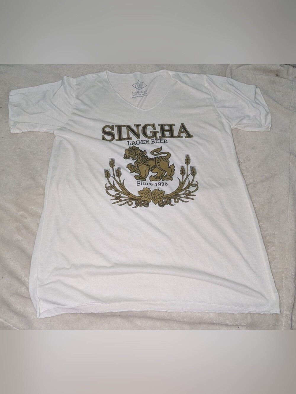 Women's Thailand Lager Singha Beer T-shirt Sz XL